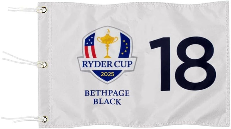 2BUT 2025 Bethpage Black Golf Pin Flag Practic Putting Green Golf Flag for Backyard Garden Double-Sewn 600D Nylon Miniature Pin Flag (20"x13"Grommet (18)) - Image 1